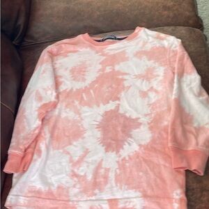 Tie-Dye Kids Shirt - Pink and White